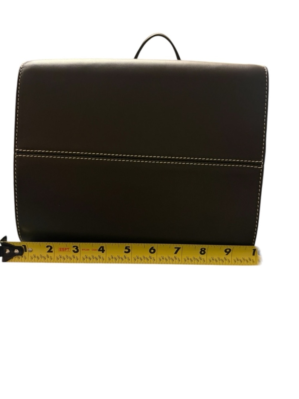 Vince Black Leather Tote with Bow-Tie Detail - Picture 9 of 13